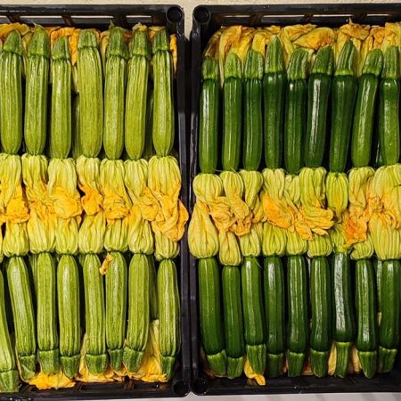 Zucchine col fiore macle